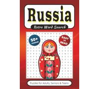 Russia Retro Word Search Book: 50+ Puzzles With Easy to Read Print about Red Square, Tolstoy, Bolshoi & More | 6x9 inches 110 pages | Gift for Vacations, Holidays, Leisure