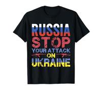 Russia Stop Your Attack on Ucrania Peace For Ucrania Camiseta