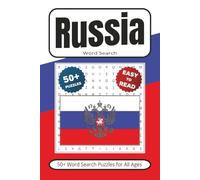 Russia Word Search: 50+ Puzzles With Easy to Read Print about Russians, Iron Curtain, Vodka & More | 6x9 inches 110 pages | Gift for Vacations, Holidays, Leisure