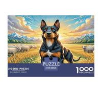 Russian Black Terrier Puzzle Imposible,desafío para Adultos Juego Educativo 1000 Piezas Obra De Arte De Juego De para Adultos Y Niños A Partir De 12 Años 38x26cm/1000pcs