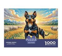 Russian Black Terrier Puzzles Imposible,desafío para Adultos Entretenimiento Creativo 1000 Piezas Obra De Arte De Juego De para Adultos Y Niños 70x50cm/1000pcs