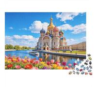 Russian Church 1000 Piece Jigsaw Puzzles Recycled Volga River Senior Puzzles Family Gaming Time Props Party Game Props for Adultos y Age 10 Arriba 70x50cm/1000pcs