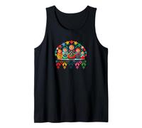 Russian Matryoshka Babushka Flowers Nesting Dolls Camiseta sin Mangas