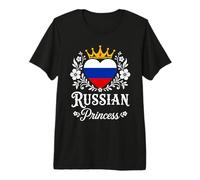 Russian Princess Russia Flag Proud Russian Girl Camiseta Premium