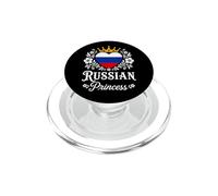 Russian Princess Russia Flag Proud Russian Girl PopSockets PopGrip para MagSafe