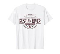 Russian River California - Etiqueta CA de río Ruso Camiseta
