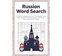 Russian Word Search Puzzle Book: 112 Pages of Language Exploration | 56 Engaging Puzzles Featuring Russian Words and Culture | Educational, Relaxing, and Fun for All Ages
