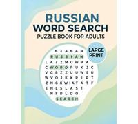Russian Word Search Puzzle Book for Adults: 50 Large Print Themes and 1000 Words for Brain Training, Relaxation, and Language Learning