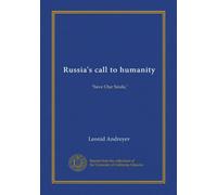 Russia's call to humanity: "Save Our Souls,"
