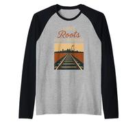 Rust Belt Midwest Nostalgia Steel Town Orgullo de la Clase trabajadora Camiseta Manga Raglan
