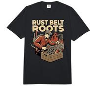 Rust Belt Roots Patrimonio Industrial Collar Orgullo Azul Humor Comfort Colors Adult Heavyweight T-Shirt