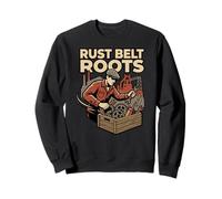 Rust Belt Roots Patrimonio Industrial Collar Orgullo Azul Humor Sudadera
