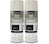 Rust-Oleum pintura efecto Piedra en spray Piedra Decolorada 400 ml (Paquete de 2)