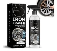Rust Remover & Iron Eraser - Automotive Spray for Car Wheels & Paint, Fast Acting Rust & Brake Dust Remover, Professional Metal Surface Cleaner (1pcs)