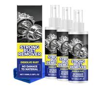 Rust Remover Spray for Metal, Multipurpose Rust Stain Remover Spray for Metals, Vehicles, Tools, Chains (3Pcs)