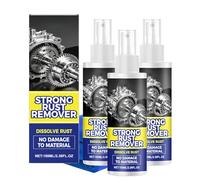 Rust Remover Spray for Metal, Rust Remover Spray Heavy Duty Metal Cleaner for Metals, Vehicles, Tools, Chains (3Pcs)
