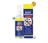 Rust Stain Remover - 100ml Liquid Spray | Metal For Toilet Sink Bathtub Tile Shower Bathroom Paint Steel Iron Aluminum Chrome Silver Brass Automotive Car Wheel, Auto Oxidation Restore Agent