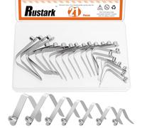 Rustark Clips de resorte de paleta para tienda de campaña, clips de resorte, clip de resorte, pasador de tubo de bloqueo, clips de resorte para tienda de campaña, kayak, remo (8 tamaños)