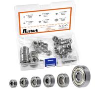 Rustark Doble escudo rodamiento de bolas de ranura profunda de acero Rodamiento de bolas (6 sizes)