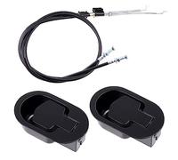 Rustark Juego de 2 piezas de repuesto de metal para sillón reclinable con cable, mango de liberación universal con cable de tracción reclinable para la mayoría de sofás reclinables estilo sofá