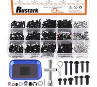 Rustark Juego de 502 piezas de tornillos universales RC Kit de herramientas de reparación RC M3 M4 RC Tornillos RC Hardware Juego de sujetadores mecánicos para 1/8 1/10 1/12 1/16 Escala RC Coches