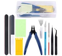 Rustark Juego de herramientas de modelado de plástico, 10 unidades, herramientas básicas, para hobby, modelismo, reparación y montaje