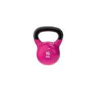 RUSTER Kettlebell Studio 16kg. Pesa Rusa recubierta de Vinilo, Mango Ergonómico, Base Estable, Entrenamiento Funcional, Fitness en Casa.