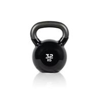 RUSTER Kettlebell Studio 32kg. Pesa Rusa recubierta de Vinilo, Mango Ergonómico, Base Estable, Entrenamiento Funcional, Fitness en Casa.