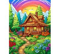 Rustic Beauty: 500 Pages of Farmhouses and Flowers to Inspire Your Coloring Joy.: Reignite your creativity with of peaceful countryside scenes.