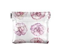 Rustic Carnations - Mini monedero portátil de piel sintética para niñas, mujeres y mujeres, Claveles rústicos, 4.33"(L) x 3.74"(W) x 0.39"(H), Classic