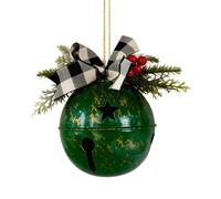 Rustic Chime - Hanging Bells for Entrance | Reusable Vintage Decoration with Jute Rope & Metal Accents for Wreaths Mantel Staircase Porch Living Room Bedroom Garden and Party Displays