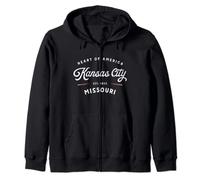 Rustic Classic Kansas City Missouri 1853 USA Gift Sudadera con Capucha