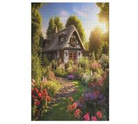 Rustic Cottage - Puzzles para adultos, 1000 piezas, rompecabezas para adultos, juego educativo y desafío, juguete de madera, para niños, 78 x 53 cm
