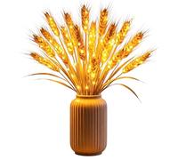 Rustic Desk Lamp, LED Accent Lighting Fixture, Golden Harvest Style Table Light, Energy Efficient Warm Glow Lamp, Farmhouse Decor with Vintage Design, Home Lighting for Bedroom Study