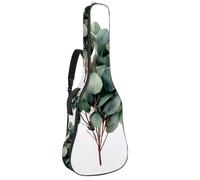 Rustic Garden - Funda impermeable para guitarra acústica, diseño de flores silvestres y mariposas, acolchado de 1 cm de grosor, impermeable, con correa de hombro ajustable doble para guitarra de 40 a