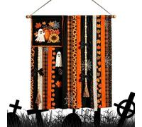 Rustic Halloween Wall Banner 68x76cm Funny Fall Indoor Door Sign Decor | Rustic Halloween Door Banner Delivers Festive Fall Charm And Funny Seasonal Flair For Spooky Party Atmosphere Creation