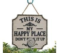 Rustic Home Decor, Wooden Garden Sign Set, Vintage Square Quote Display System, Decorative Farmhouse Wall Board, Garden Sign with Classic Style for Backyard Porch Use