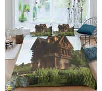 Rustic lodge style Funda de Edredón Microfibra 3 Piezas Impresión 3D Cierre de Rustic lodge estilo Funda Edredon Fundas de Almohada Antibacteriana Lavables for familia Super king（260x220cm）