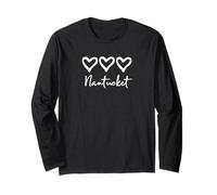 Rustic Loves Artisan Hearts Nantucket Cape Cod Texto Manga Larga