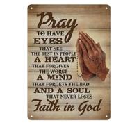 Rustic Metal Sign See The Best In Others Christian Faith Wall Decor For Home Door Bedroom Living Room Farmhouse Office 8 X 12 inch