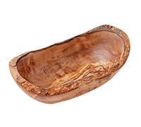 Rustic Olive Wood Snack Bowls, Decorative Bowl, Natural Wooden Bowl, Key Rack, Jewellery Bowl, Olive Wood Bowl, Dip Bowl, Handmade, Various Sizes, Approx. 16-17 cm