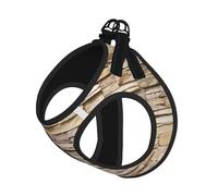 Rustic Rocks - Arnés de verano para perro con estampado de pared de ladrillo, chaleco suave y ligero, arnés transpirable para mascotas reflectante para caminar fácilmente