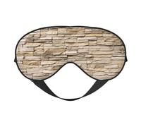 Rustic Rocks - Máscara de dormir de pared de ladrillo, bloqueo de luz, perfecta para viajes, yoga, siesta, correa totalmente ajustable