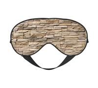 Rustic Rocks - Máscara de ojos para dormir con impresión de pared de ladrillo para todas las ocasiones con correa ajustable de doble cara, perfecta para turnos y viajes
