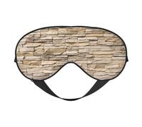Rustic Rocks - Máscara de ojos suave con impresión de pared de ladrillo de doble cara, diseño reversible, ajustable para un ajuste cómodo, bloquea la luz