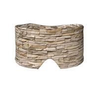 Rustic Rocks - Orejeras para dormir con diseño de ladrillo, transpirable, ajustable, para yoga, viajes, mantiene el calor, sombreado