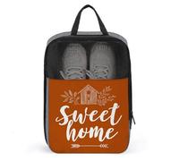 Rustic Sweet Home Birdhouse - Bolsa de zapatos naranja para viajes, uso diario, bolsa de almacenamiento antipolvo para zapatos de golf