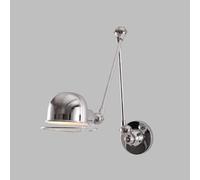 Rustic Swing Arm Wall Sconce,Vintage Adjustable Bedside Reading Wall Lamp White/Black/Chrome Headboard Lighting, Indoor Hardwired Iron Wall Light Flexible Rotatable Reading Li