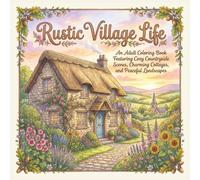 Rustic Village Life: An Adult Coloring Book Featuring Cozy Countryside Scenes, Charming Cottages, and Peaceful Landscapes