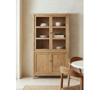 Rustic Vitrina de madera natural - Kenay Home